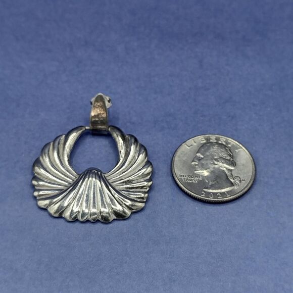 Sterling Silver 925 Door Knocker Earrings 16.9g Made in Mexico - Picture 4 of 6